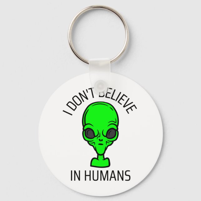 Llavero No creo en los humanos (Anverso)