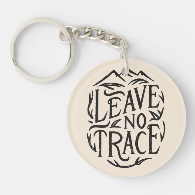Llavero No dejar rastro de acampada (Frente)