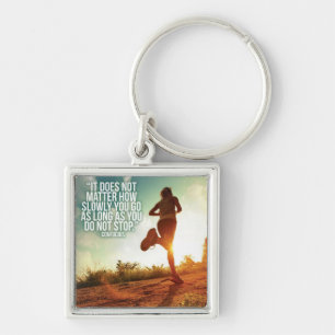 Llavero NO DETENGAS. Motivación de entrenamiento de marató
