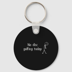 Llavero No Disc Golfing Hoy Divertida Triste Figura de Gol