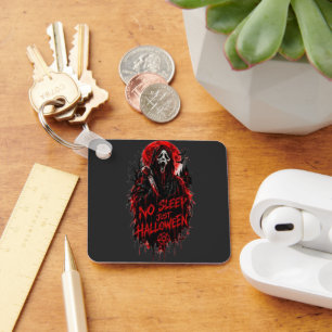Llavero No dormir solo grito de Halloween Diseño gótico de
