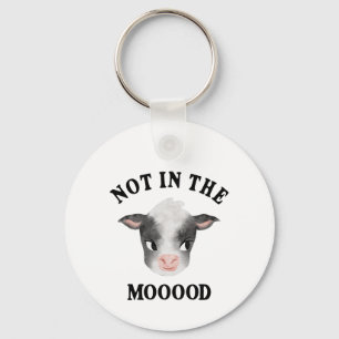 Llavero No en la granja de animales Mooood Cow