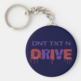 Llavero No enviar mensajes de texto y conducir