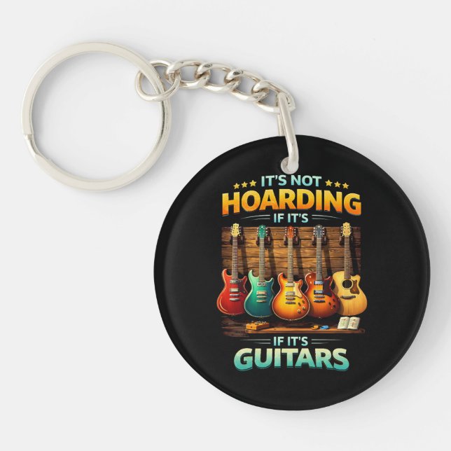 Llavero No Es Acaparar Si Son Guitarras (Frente)