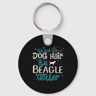 Llavero No Es El Cabello De Perro Su Purpurina Beagle
