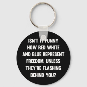 Llavero ¿No es gracioso lo rojo blanco y azul...  sarcás