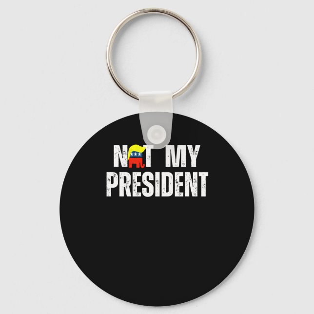 Llavero No es mi presidente Trump 2025 (Anverso)