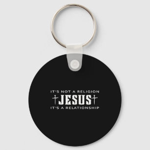 Llavero No es religión Jesús es una relación Cristiana