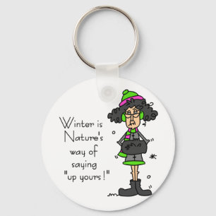 Llavero No es un fanático del invierno