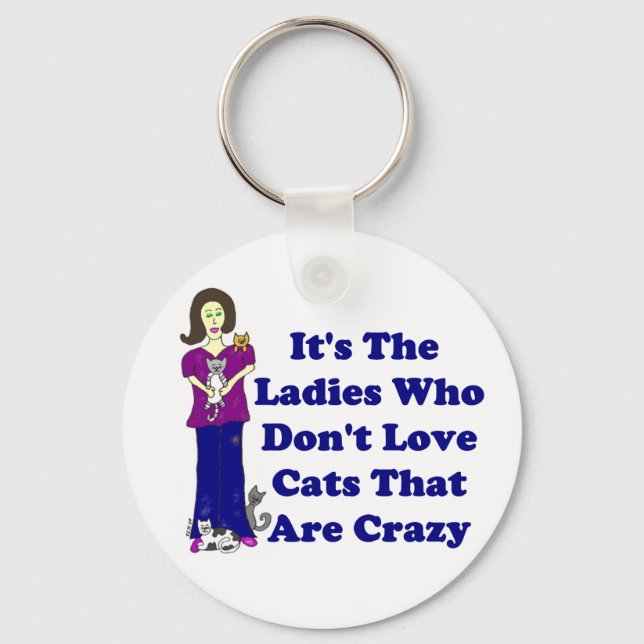 Llavero (No es una locura) Cat Lady Keychain (Anverso)
