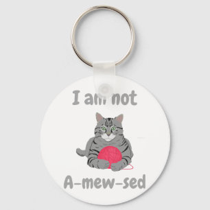 Llavero No estoy entretenido. Chonk tee de gato gracioso