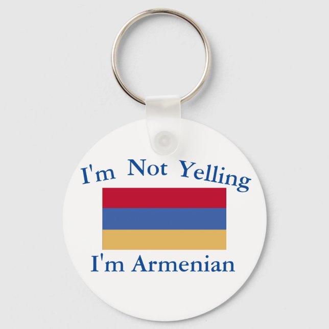 Llavero No estoy gritando soy la cadena de claves armenia (Anverso)