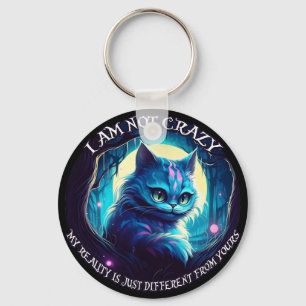 Llavero No estoy loco gato de Cheshire