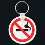Llavero No fumar<br><div class="desc">Un práctico cartel de no fumar,  para cuando no se permite fumar.</div>
