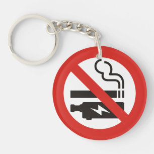 Llavero No fumar o Vaping Keychain