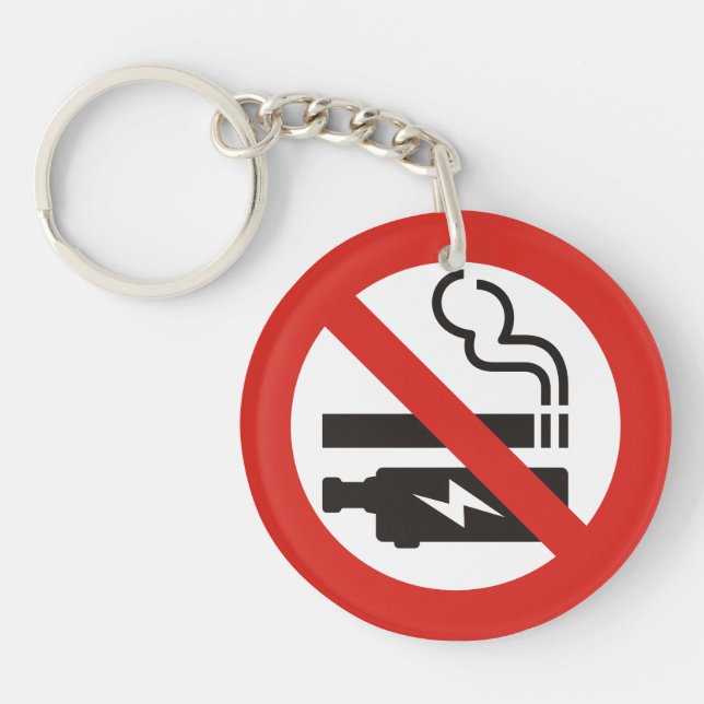 Llavero No fumar o Vaping Keychain (Frente)