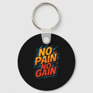 Llavero No Gain Fitness Gym Motivation