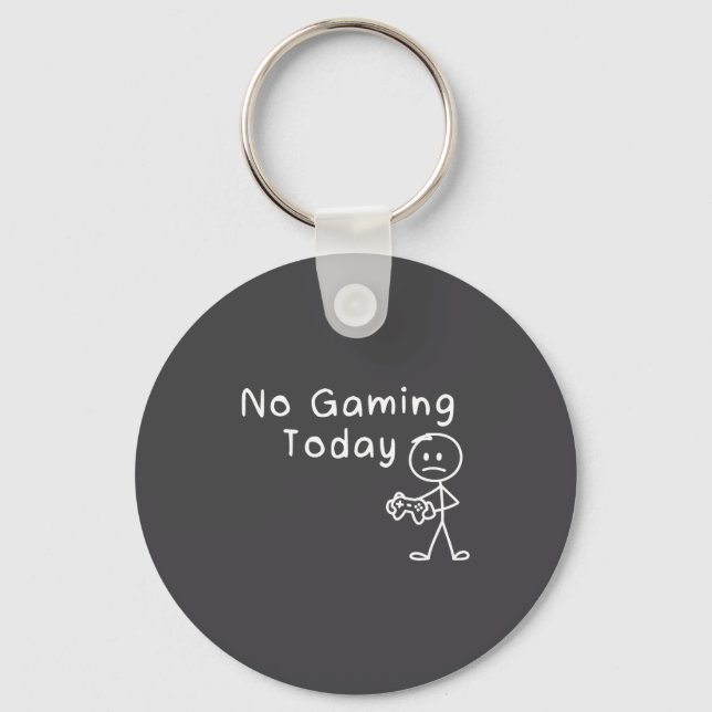 Llavero No Gaming Today Funny Gamer Sad Stickman Gaming Lo (Anverso)
