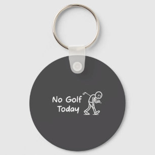 Llavero No Golf Hoy Divertido Triste Gráfico Stickman Golf
