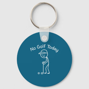 Llavero No Golf Hoy Divertido Triste Stickman Golfing Golf