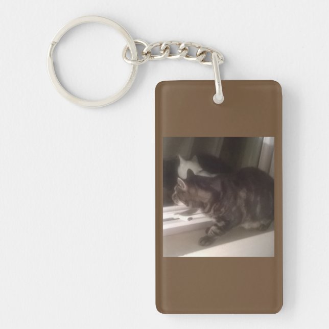 Llavero No hablar contigo Dave Rectangle Keyring (Frente)