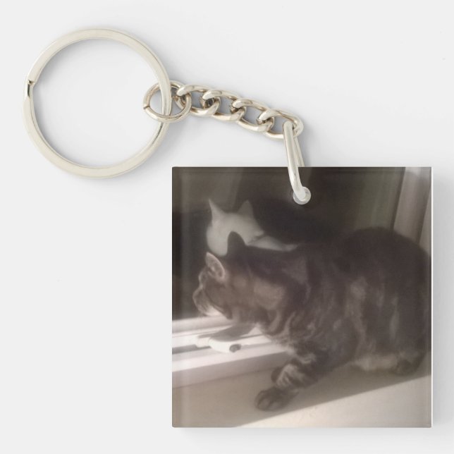Llavero No hablar contigo Dave Square Keychain (Frente)