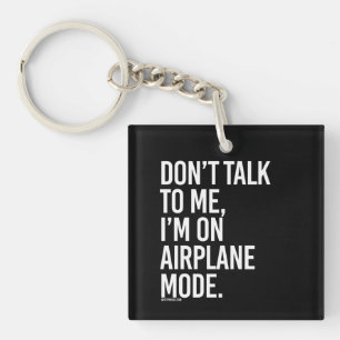 Llavero No hable conmigo, yo están en modo del aeroplano