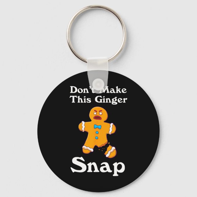 Llavero No hagas Navidades de regalo de Ginger Snap Redhea (Anverso)