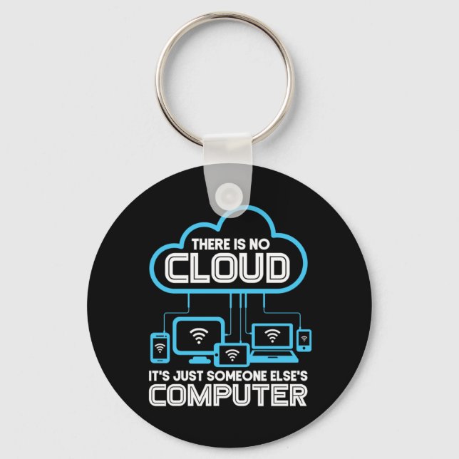 Llavero No Hay Codificación De Programador En La Nube (Anverso)