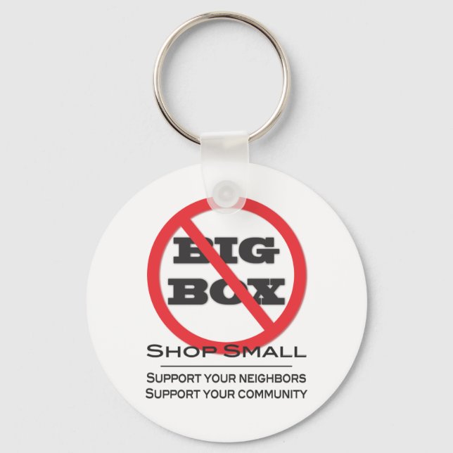 Llavero ¡No hay grandes almacenes de cajas! (Anverso)