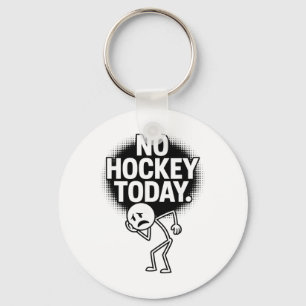 Llavero No hay hockey hoy Cara triste Humor divertido faná