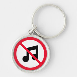 Llavero No hay música prohibida en el Rótulo | Keychain Pr