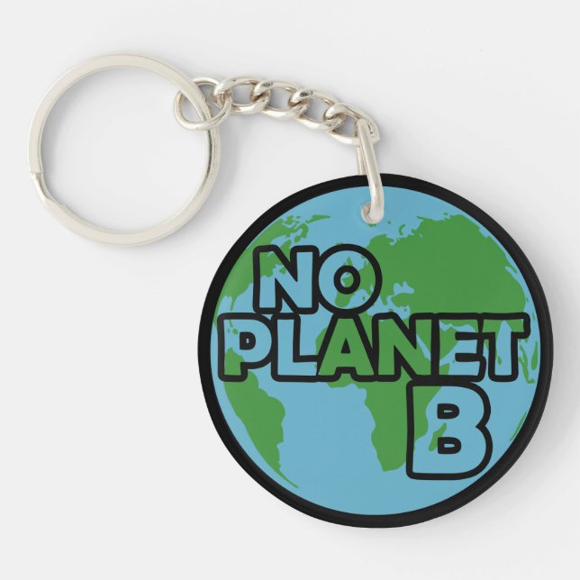 Llavero No hay planeta B (Frente)
