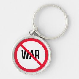 Llavero No hay Rótulo prohibido por la guerra | Keychain P