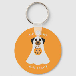 Llavero No hay trucos que solo trate a perro de Halloween