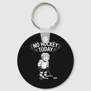 Llavero No Hockey Hoy Pegatina Divertido Jugador de Hockey