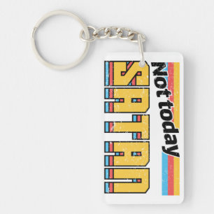 Llavero No hoy Satanás Retro