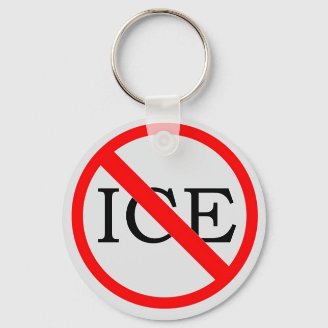 Llavero "NO ICE" Keychain (Anverso)