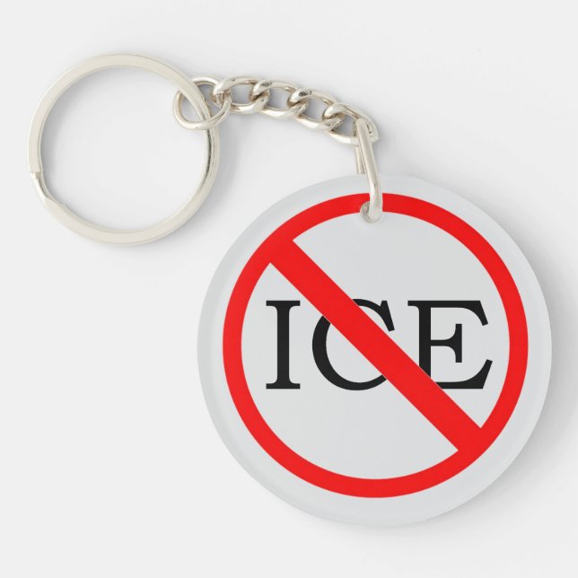 Llavero "NO ICE" Keychain (Frente)