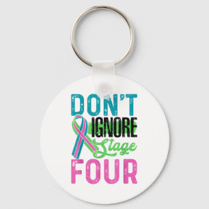 Llavero No ignore la etapa cuatro del cáncer de mama metas