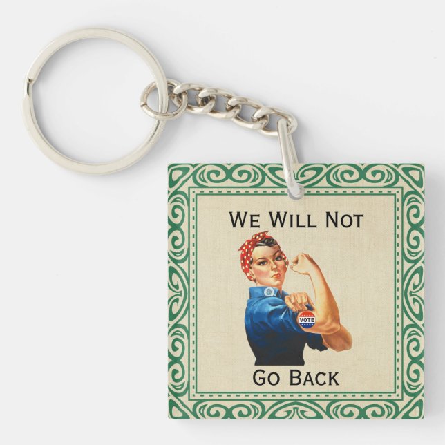 Llavero No Iremos Atrás De Keychain (Frente)