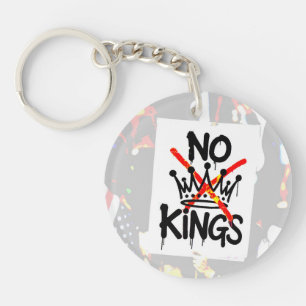 Llavero NO KINGS Camiseta Anti-Trump Pro-democracia