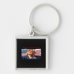 Llavero No Kings In America Diseño Creativo Anti-Trump
