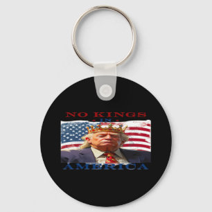 Llavero No Kings In America Diseño Creativo Anti-Trump