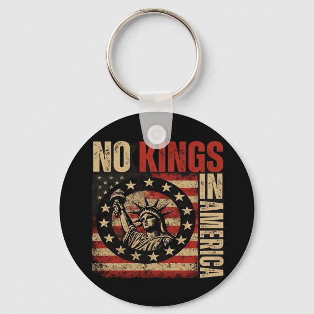 Llavero No Kings In America Patriotic Grunge Classic Vinta (Anverso)