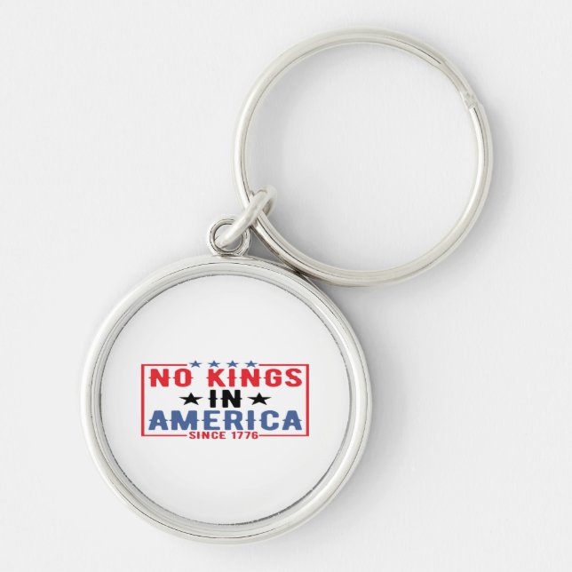 Llavero No Kings In America Since 1776 Patriotic Independe (Frente)