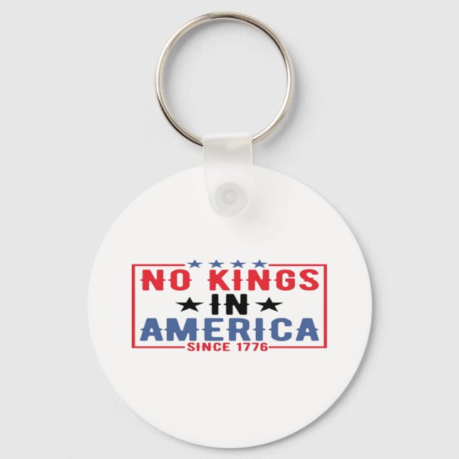 Llavero No Kings In America Since 1776 Patriotic Independe (Anverso)