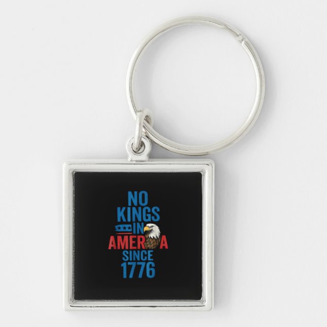 Llavero No Kings In America Since 1776 Shirt No Kings Men  (Frente)