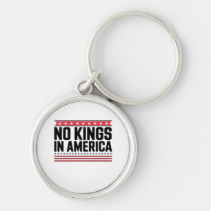 Llavero No Kings In America USA Diseño Negrita