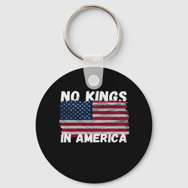 Llavero No Kings In America USA Flag Freedom Classic (Anverso)